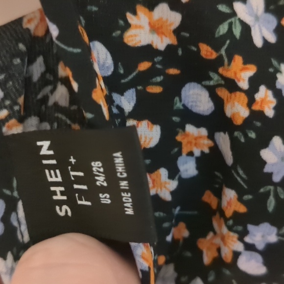 Shein Fit+ Multicolored Tiered Floral Maxi Dress - Picture 10 of 14